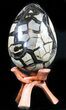 Septarian Dragon Egg Geode With Removable Section #34691-3